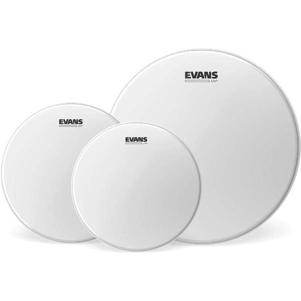 SET PARCHES EVANS UV1 COATED FUSION PACK 10"12"14" ETP-UV1-F