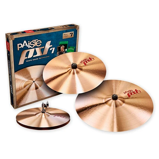 SET PAISTE PST7 HEAVY ROCK HI HAT 14" +CRASH 16" RIDE 20"