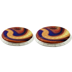 PAR DE PARCHES REMO SKYNDEEP PARA BONGO 7-1/4″- 8-1/2″ SERPENTINE DAY