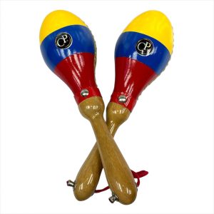 MARACAS DE CUERO NATURAL COLOMBIA PERCUSION MODELO BALA