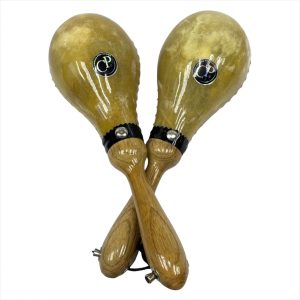 MARACAS DE CUERO NATURAL COLOMBIA PERCUSION MODELO ÑATA