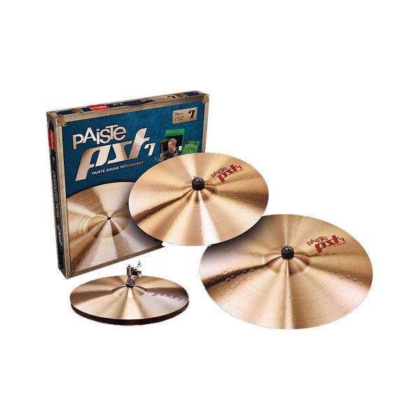 SET PAISTE PST7 LIGHT SESSIONS HI HAT 14"+ CRASH 16"+ RIDE 20"