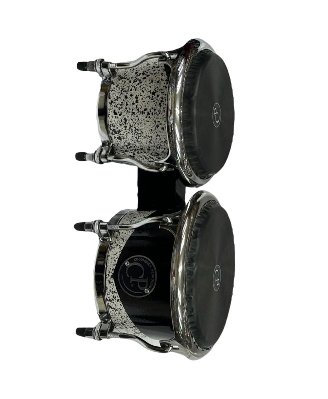 BONGO DE FIBRA COLOMBIA PERCUSION 7-1/4" - 8-1/2" CON PARCHES SINTETICOS - Imagen 3