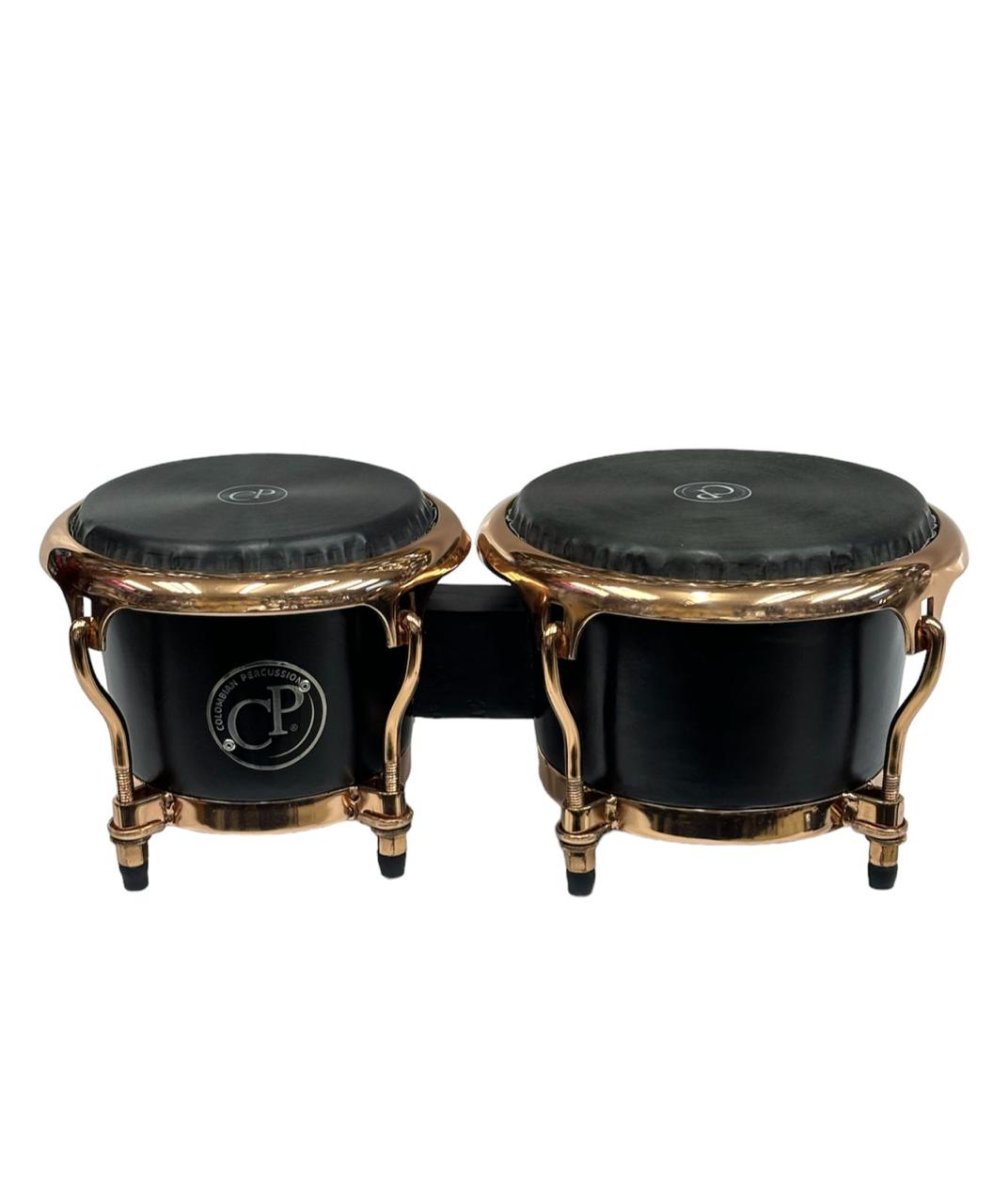 BONGO DE FIBRA COLOMBIA PERCUSION 7-1/4" - 8-1/2" CON PARCHES SINTETICOS