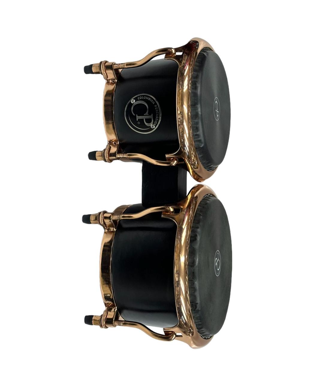BONGO DE FIBRA COLOMBIA PERCUSION 7-1/4" - 8-1/2" CON PARCHES SINTETICOS - Imagen 3