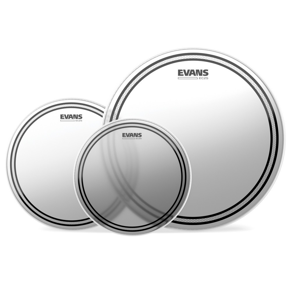 SET PARCHES EVANS EC2S FROSTED ROCK PACK 10"12"16" ETP-EC2SCTD-R