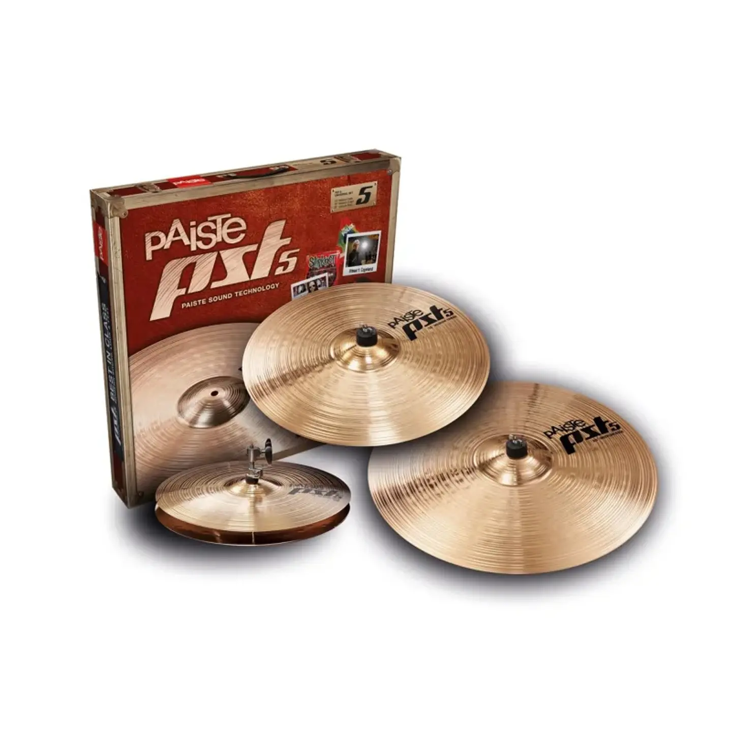 SET PAISTE PST5 UNIVERSAL HI HAT 14" + CRASH 16" + RIDE 20"