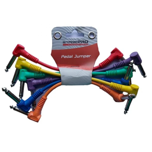 PACK 6 CABLES 15CM STAGE PRO SPG6