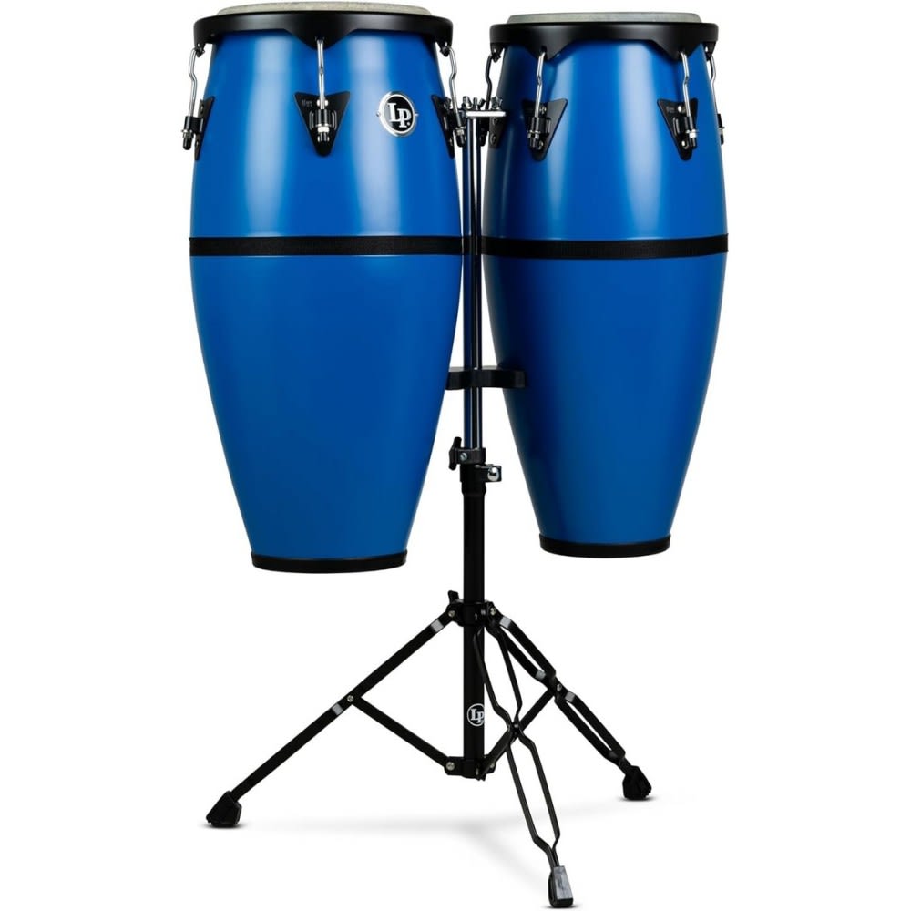 SET DE CONGAS CON ATRIL 10-11 DISCOVERY - RACE CAR BLUE LP646D-DB