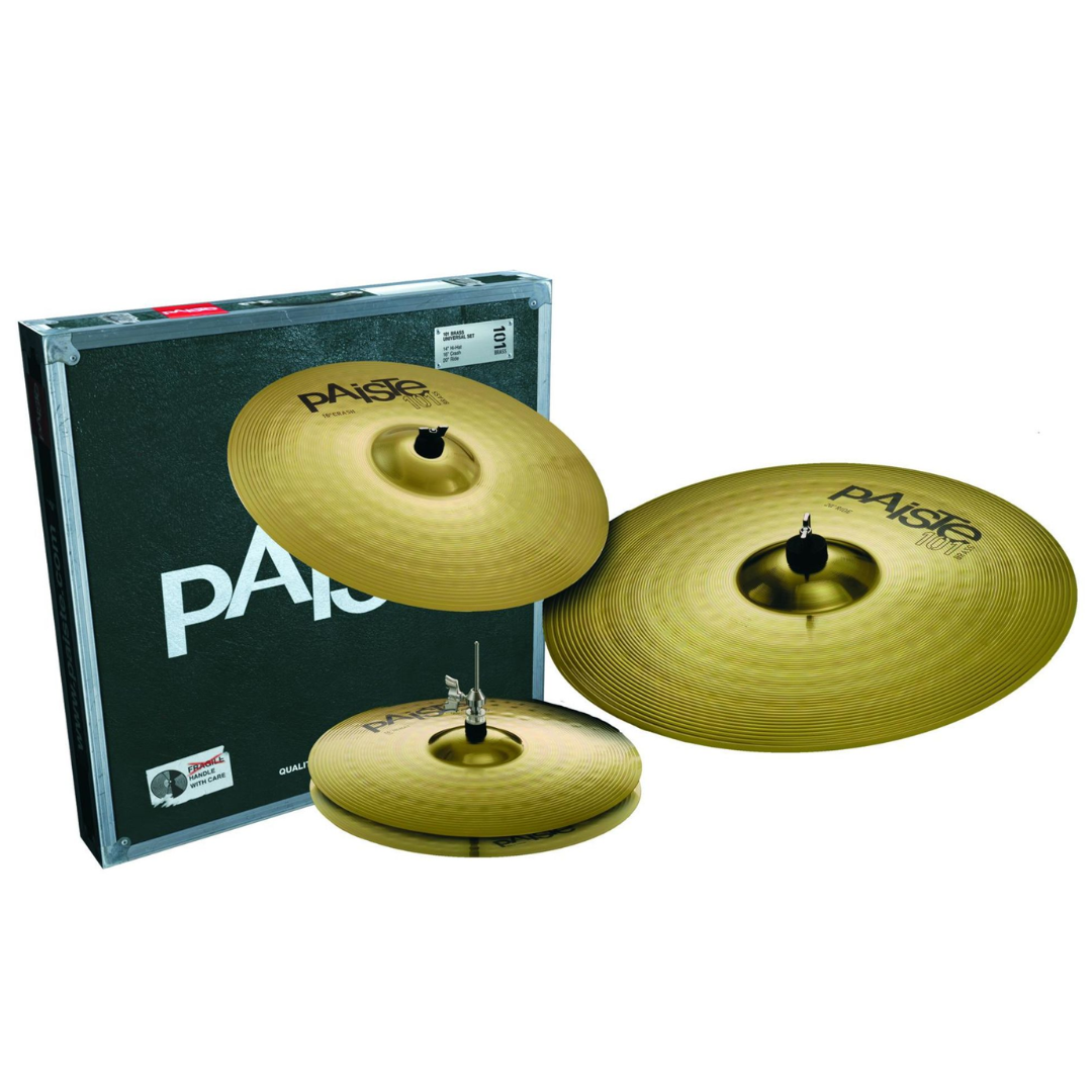 SET PAISTE 101 UNIVERSAL HI HAT 14" CRASH 16" RIDE 20"