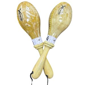 MARACAS DE CUERO NATURAL TONO PEZKAO