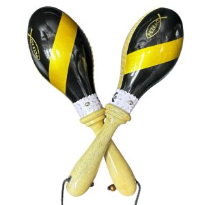 MARACAS DE CUERO NATURAL TONO PEZKAO COLOR NEGRO