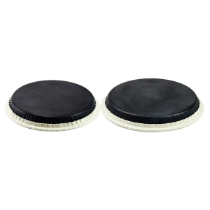 PAR DE PARCHES REMO SKYNDEEP PARA CONGA Y TUMBA 11.75"-12.50" NEGROS