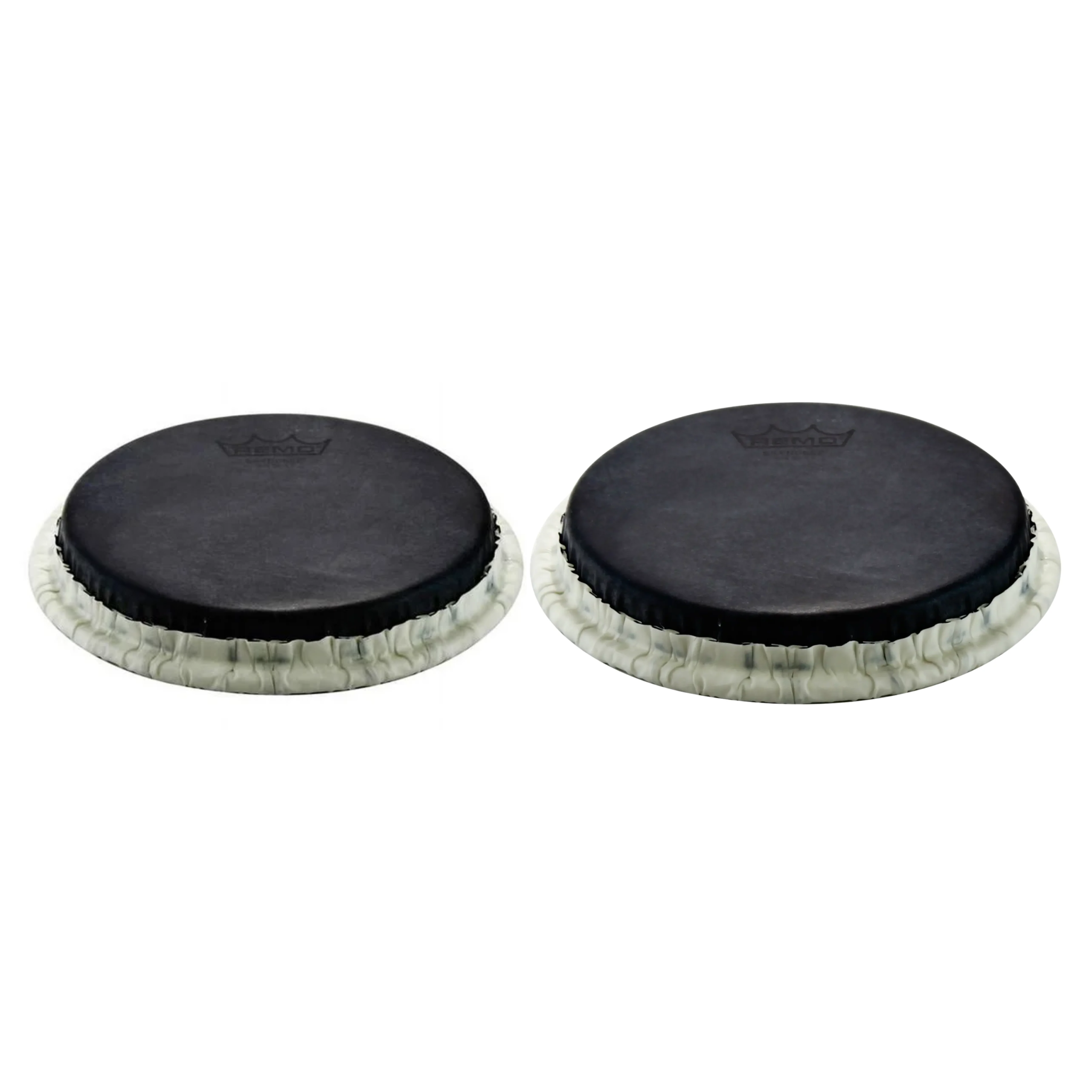 PAR DE PARCHES REMO SKYNDEEP PARA BONGO 7-1/4″- 8-1/2″ NEGROS