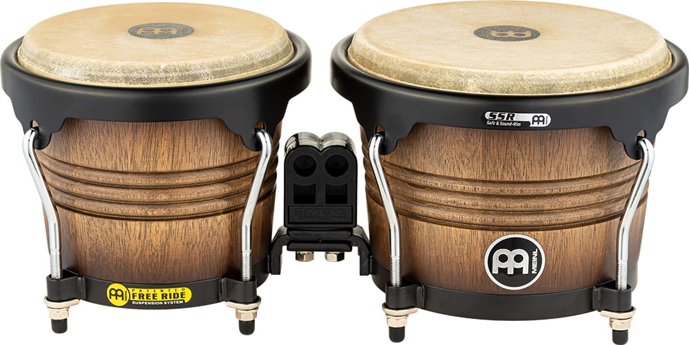 WOOD BONGO ANTIQUE TABACCO BURST MARATHON SERIES FWB190ATB-M MEINL PERCUSSION - Imagen 5