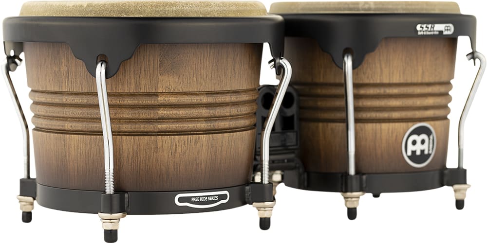 WOOD BONGO ANTIQUE TABACCO BURST MARATHON SERIES FWB190ATB-M MEINL PERCUSSION - Imagen 3