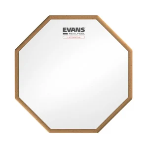 Pad de práctica Evans Attacktile RealFeel 10" color blanco RF10GAT